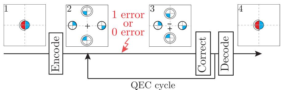 AQEC 编码-纠错-解码三步的广义 Fresnel 图
