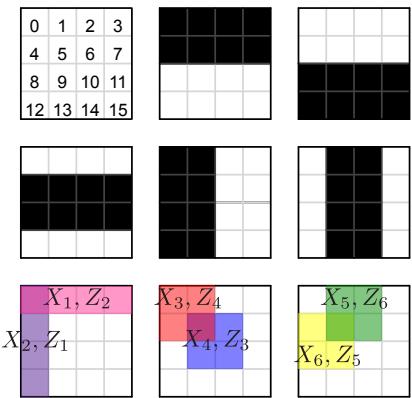 tesseract 码 4×4 网格布局